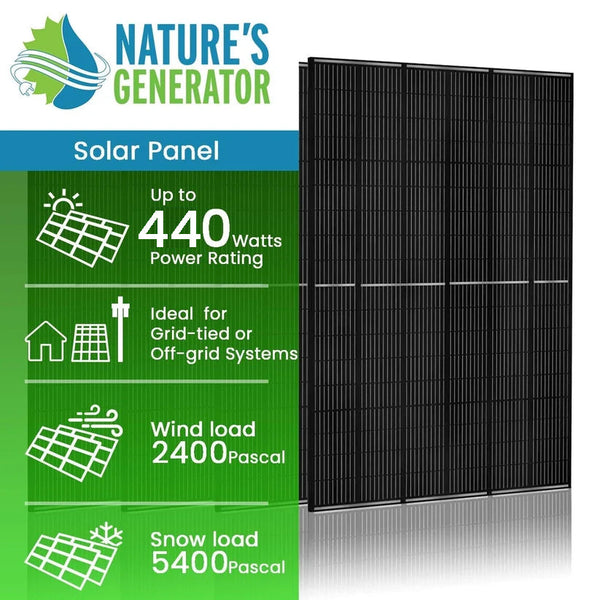 440 Watt Monocrystalline Solar Panel (4 Pack)